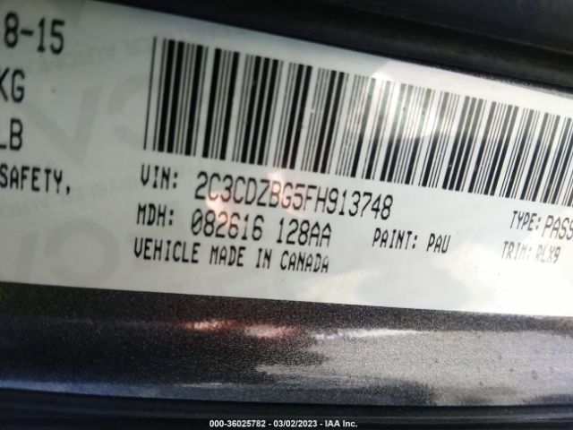 2C3CDZBG5FH913748 Dodge Challenger Sxt Plus