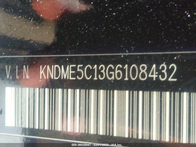 2016 Kia Sedona, VIN: KNDME5C13G6108432