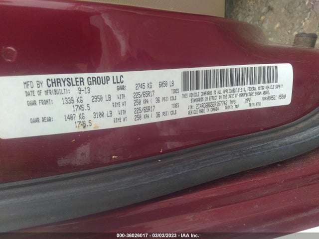Dodge Grand Caravan American Value Pkg 2014 2C4RDGBG5ER167742 Image 9