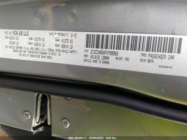 Dodge Charger Se 2015 2C3CDXBGXFH799993 Image 9