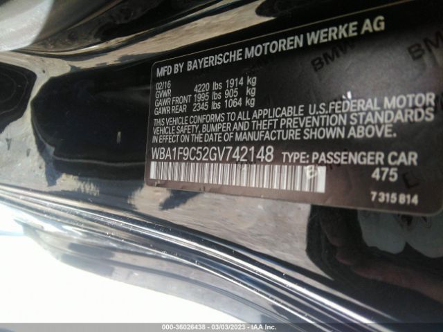 WBA1F9C52GV742148 BMW 2 Series 228i