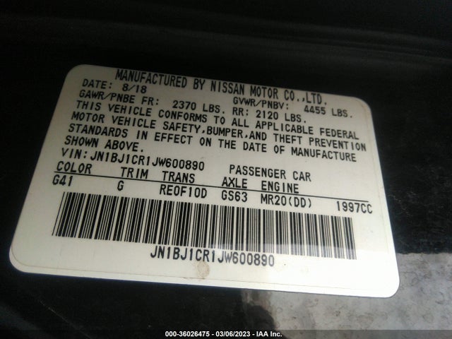 2018 Nissan Qashqai, VIN: JN1BJ1CR1JW600890