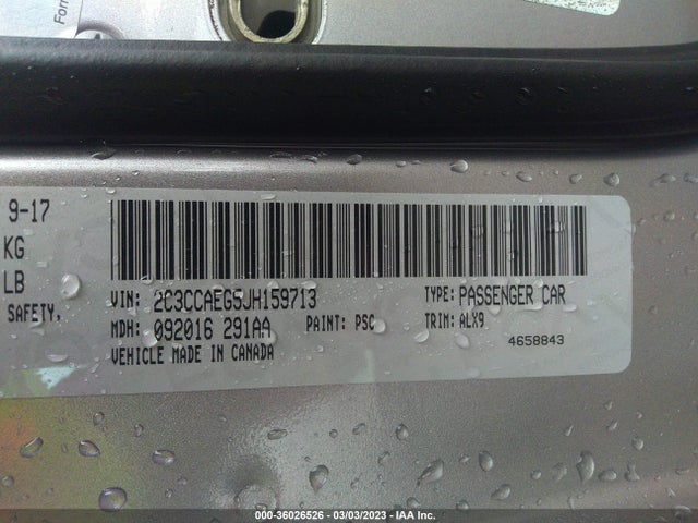 Chrysler 300 Limited 2018 2C3CCAEG5JH159713 Image 9