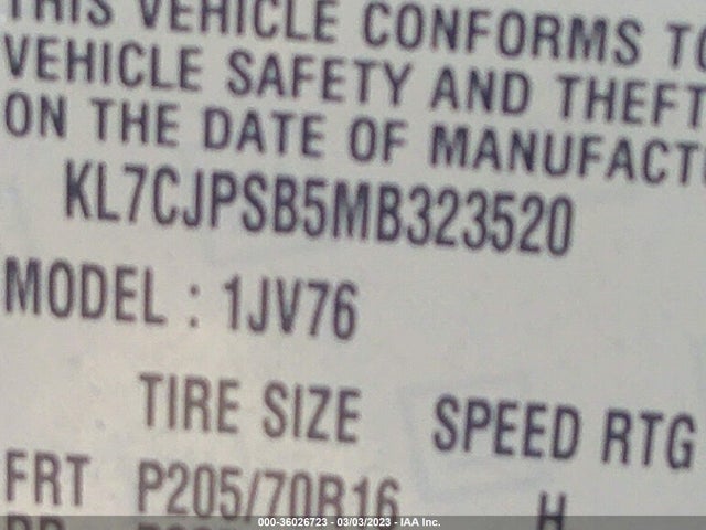 Chevrolet Trax Lt 2021 KL7CJPSB5MB323520 Image 9