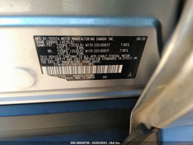 Toyota Rav4 Xle 2020 2T3W1RFV7LC066769 Image 11