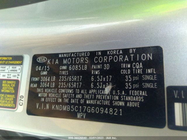 KNDMB5C17G6094821 KIA SEDONA LX