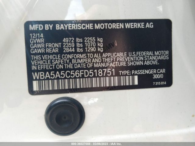 WBA5A5C56FD518751 BMW 5 Series 528i