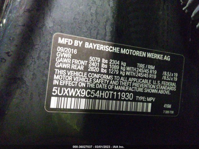 5UXWX9C54H0T11930 BMW X3 Xdrive28i