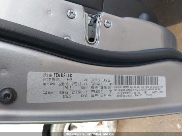 Dodge Journey Sxt 2016 3C4PDCBG9GT231460 Image 9