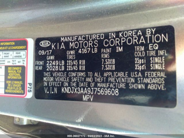 KNDJX3AA9J7569608 KIA Soul !
