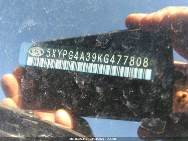 5XYPG4A39KG477808 KIA SORENTO L