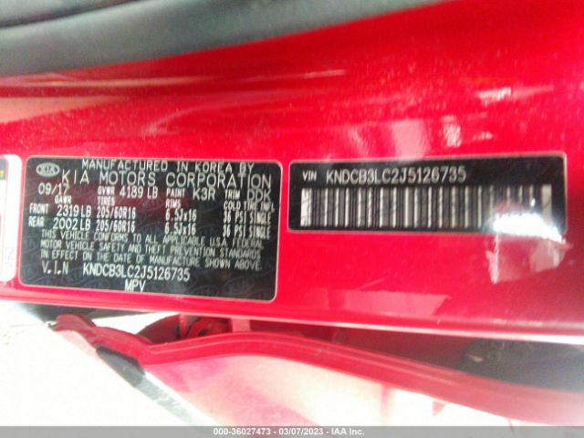 KNDCB3LC2J5126735 KIA NIRO LX