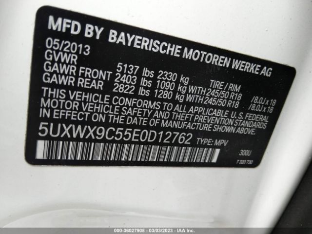 5UXWX9C55E0D12762 BMW X3 Xdrive28i