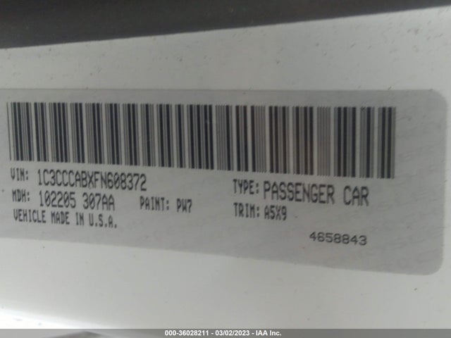 1C3CCCABXFN608372 Chrysler 200 Limited