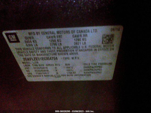 2GKFLZE31E6364794 GMC Terrain Denali