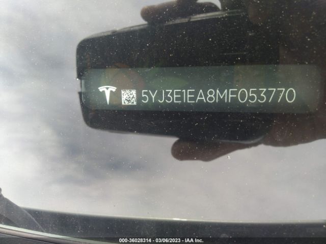 5YJ3E1EA8MF053770 Tesla Model 3 Standard Range Plus