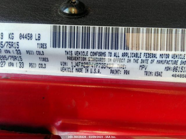 1J4FA29P4YP795487 Jeep Wrangler Se