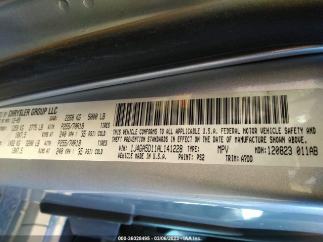 1J4GA5D11AL141228 Jeep Wrangler Sahara