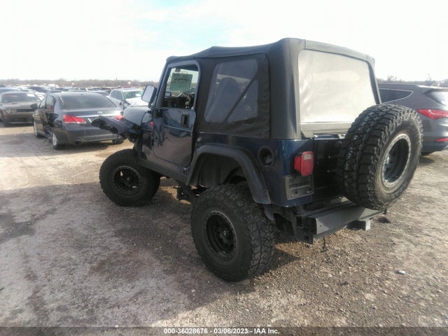 2000 JEEP WRANGLER SPORT VIN: 1J4FA49S9YP738735