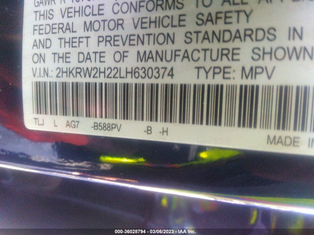 Honda CR-V LX 2020 2HKRW2H22LH630374 Image 9