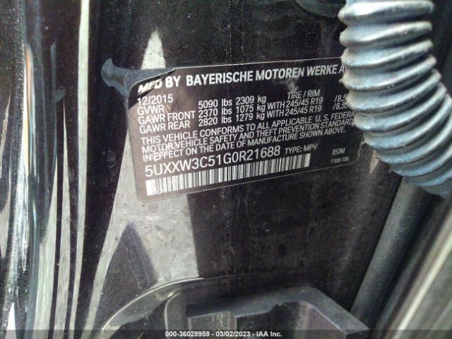 5UXXW3C51G0R21688 BMW X4 Xdrive28i