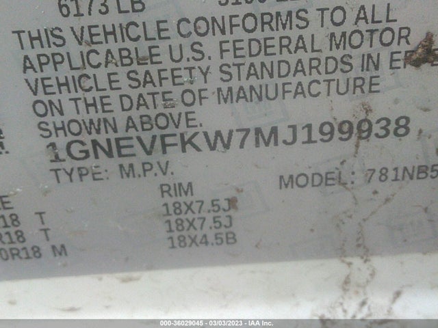 Chevrolet Traverse Ls 2021 1GNEVFKW7MJ199938 Image 9