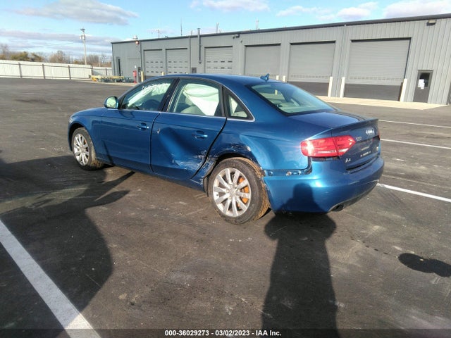 2009 AUDI A4 3.2L PREM PLUS VIN: WAULK78K99N007502