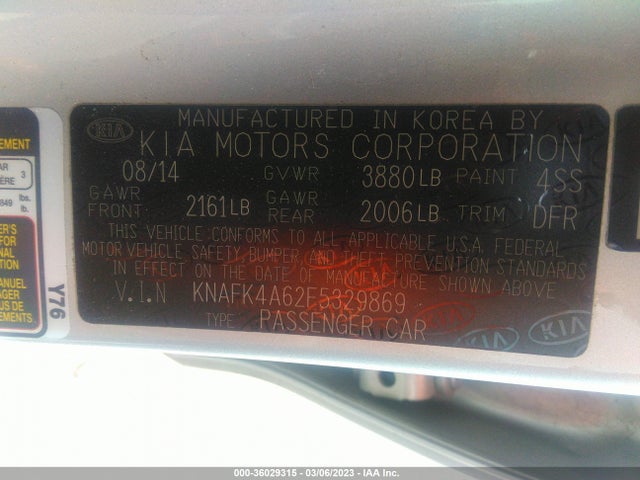 KIA FORTE LX 2015 KNAFK4A62F5329869 Image 11