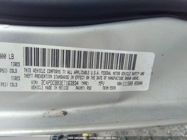 3C4PDCBB3ET163934 Dodge Journey Sxt
