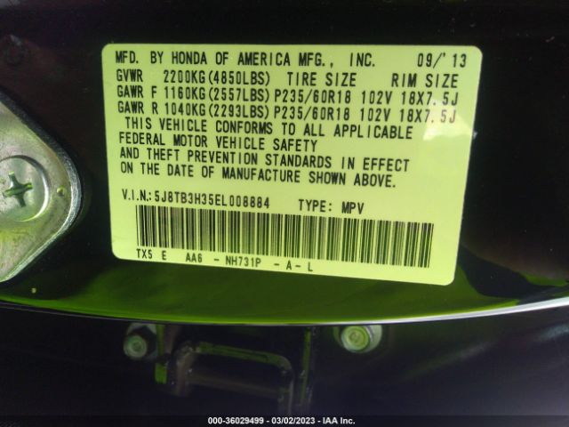 5J8TB3H35EL008884 Acura RDX