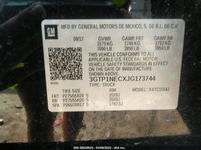 3GTP1NECXJG173744 GMC Sierra 1500 Slt