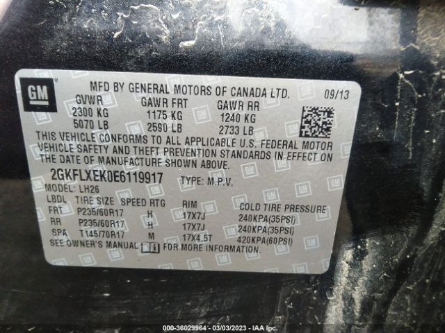 2GKFLXEK0E6119917 GMC Terrain Slt