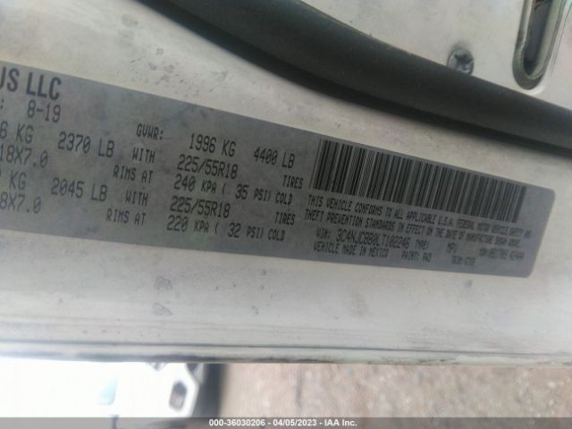 3C4NJCBB0LT102246 Jeep Compass Altitude