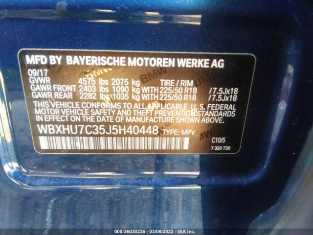 WBXHU7C35J5H40448 BMW X1 Sdrive28i
