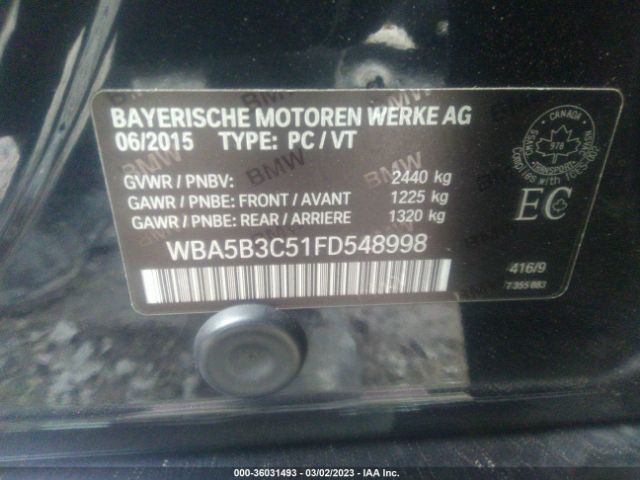 WBA5B3C51FD548998 BMW 5 Series 535i Xdrive