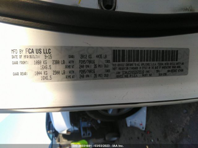 1C4NJCEA2GD575516 Jeep Compass Latitude