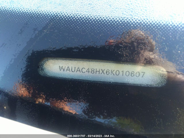 2006 AUDI A4 1.8T VIN: WAUAC48HX6K010607