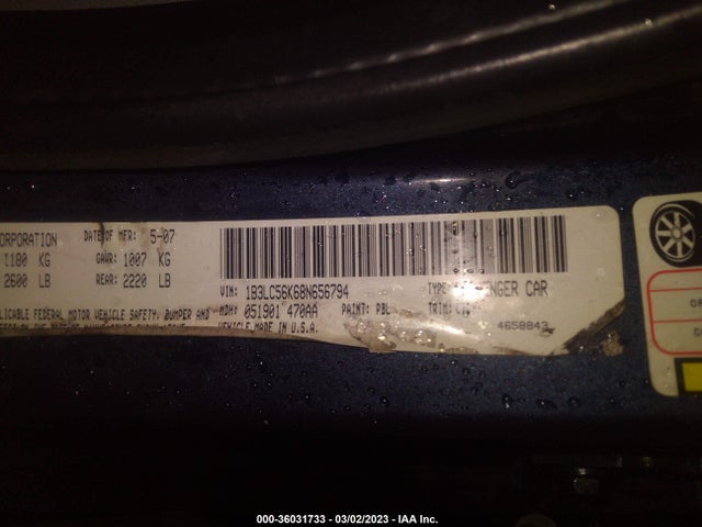 Dodge Avenger Sxt 2008 1B3LC56K68N656794 Image 10