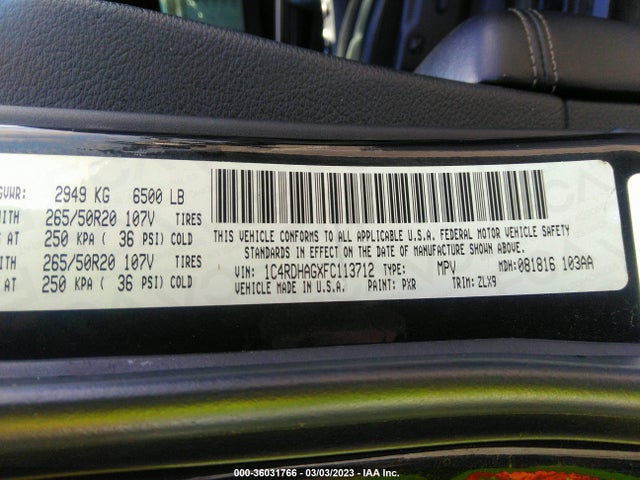 Dodge Durango Sxt 2015 1C4RDHAGXFC113712 Image 10
