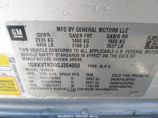 2016 GMC Acadia, VIN: 1GKKVTKD0GJ264050
