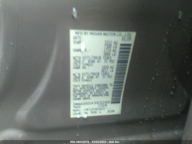 2020 Nissan Titan, VIN: 1N6AA1ED2LN503200