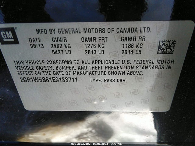 2014 Cadillac XTS, VIN: 2G61W5S81E9133711