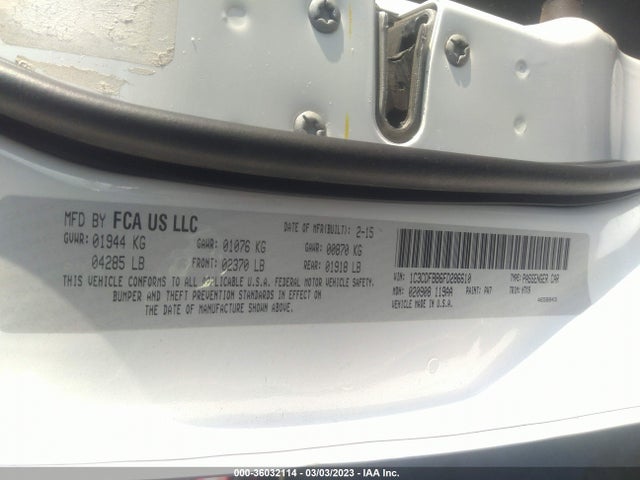 Dodge DART SXT 2015 1C3CDFBB6FD286610 Image 9