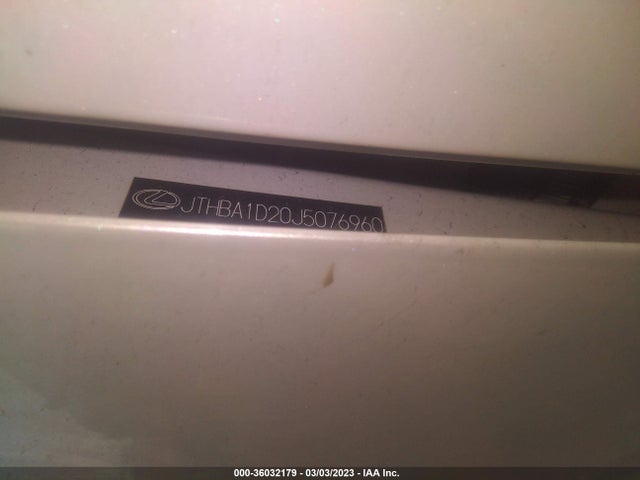 JTHBA1D20J5076960 Lexus Is Is 300