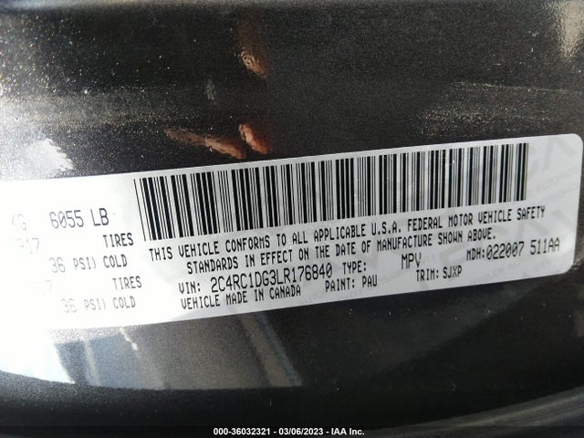 Chrysler Voyager Lxi 2020 2C4RC1DG3LR176840 Image 11