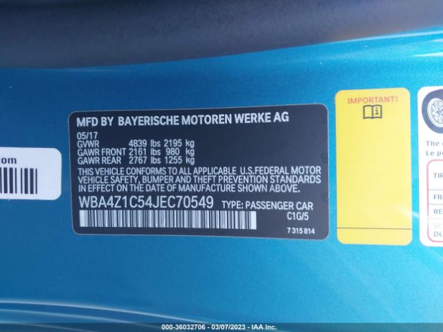 WBA4Z1C54JEC70549 BMW 4 Series 430i