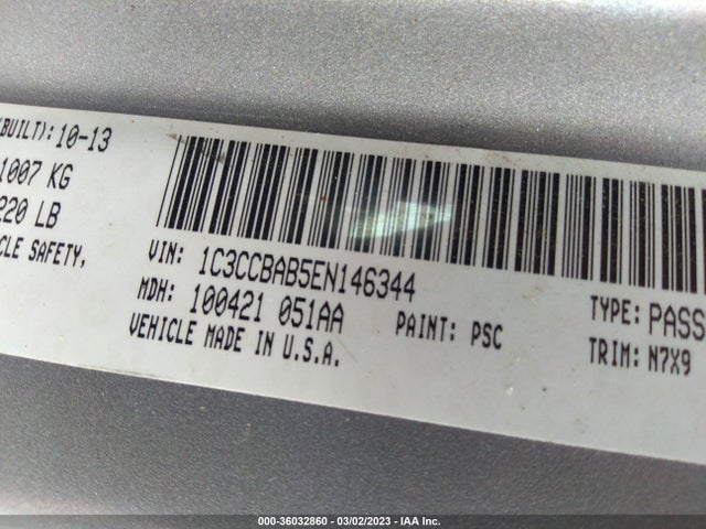 Chrysler 200 LX 2014 1C3CCBAB5EN146344 Image 11