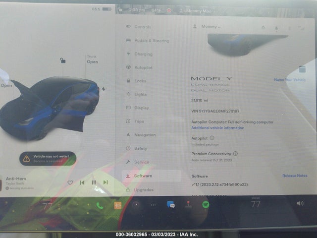 Tesla Model Y Long Range 2021 5YJYGAEE0MF270197 Image 8