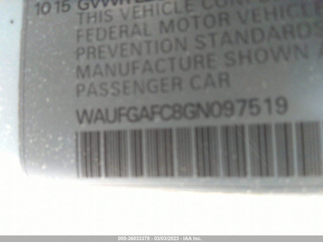 WAUFGAFC8GN097519 Audi A6 3.0t Premium Plus