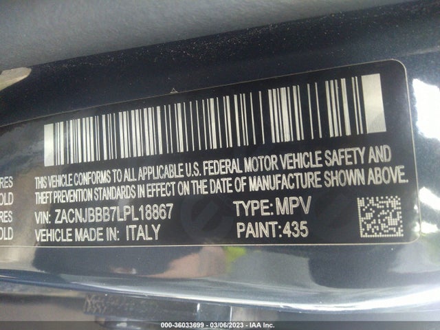 Jeep Renegade Latitude 2020 ZACNJBBB7LPL18867 Image 10